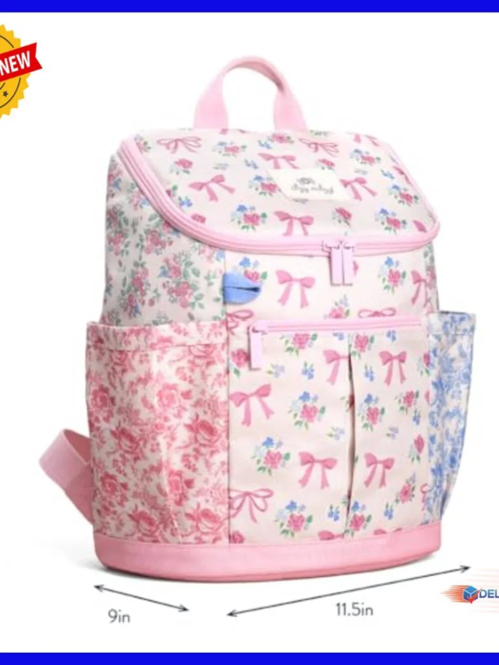 Kids Backpack with Trolley Sleeve, Padded Straps, School Ready